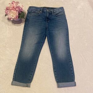 LUCKY BRAND Size 8/29 Blue Jeans Mid Rise Crop Ava